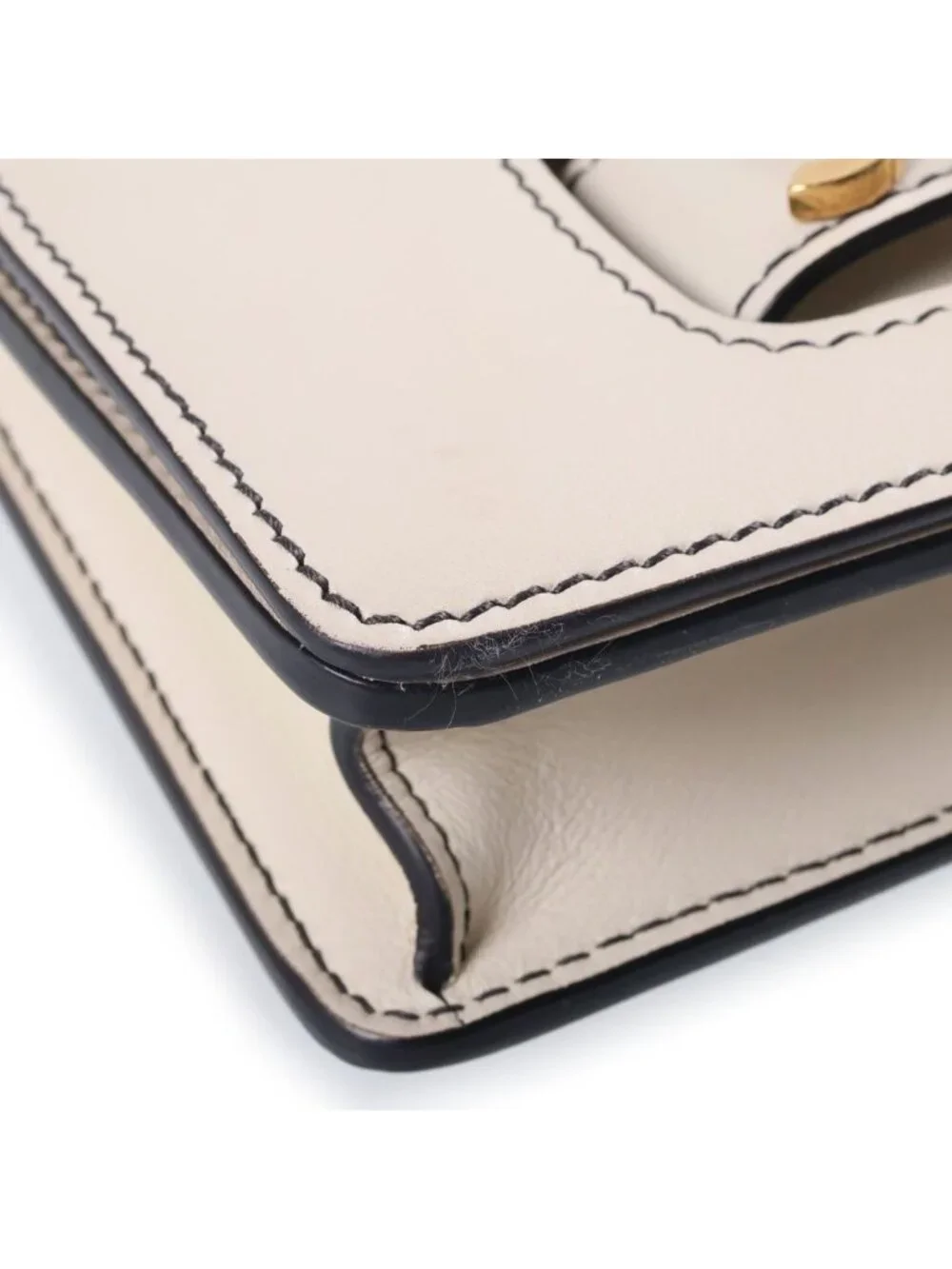 Dior J'Adior Chain Flap Shoulder Bag Ivory Leather Gold